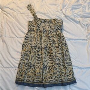 Free People Smocked One Shoulder Tunic